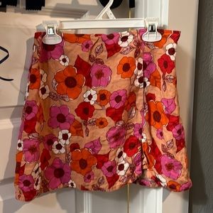 urban outfitter floral skirt